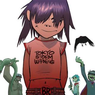 Gorillaz wallpaper noodle