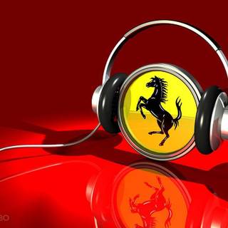 Ferrari logo wallpaper 3d