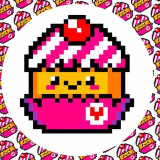 Kawaii cupcake wallpaper