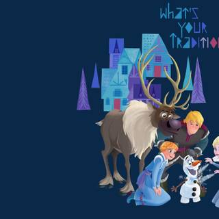 Frozen olaf wallpaper