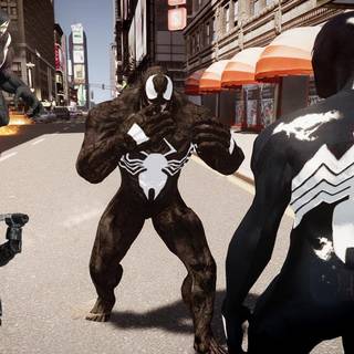 Spiderman vs. black spiderman wallpaper