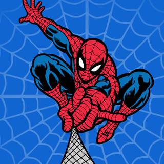 Cartoon spiderman background