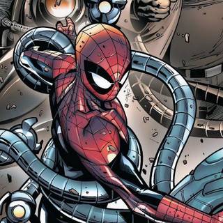 Cartoon spiderman background