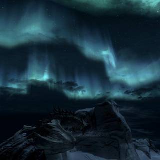 Skyrim paarthurnax wallpaper