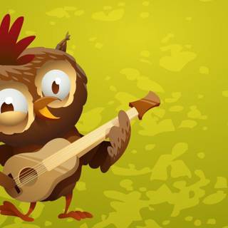 Wallpaper owl kartun