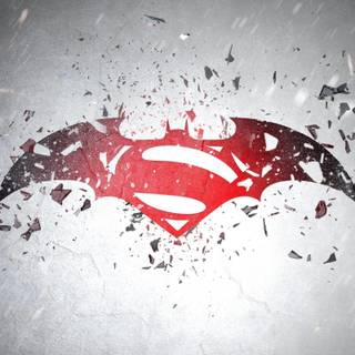 Superman vs batman logo wallpaper