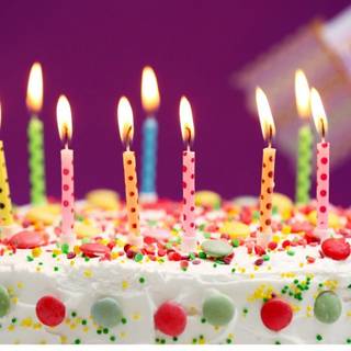 Happy birthday cake wallpaper