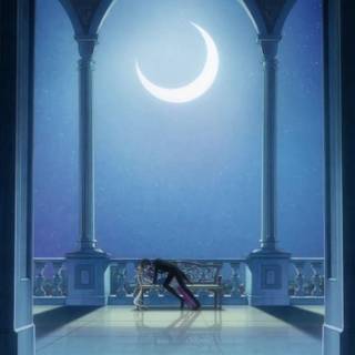 Sailor moon and tuxedo mask wallpaper