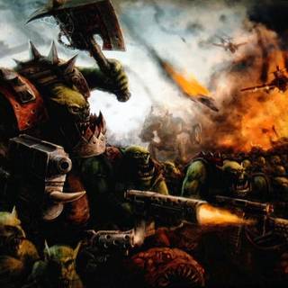 40k ork wallpaper