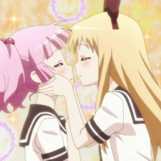 Yuri anime wallpaper kiss