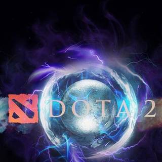 Dota 2 logo wallpaper