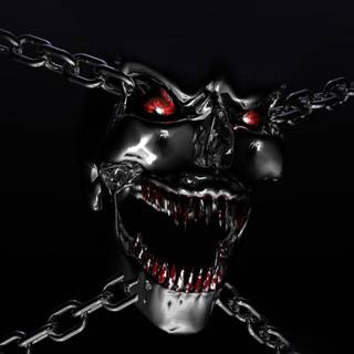 3D skeleton wallpaper