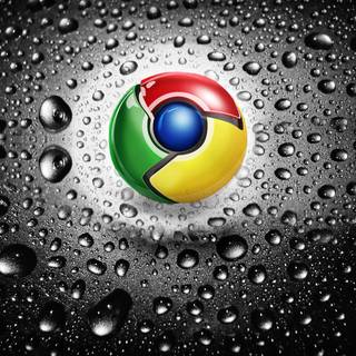 Chrome metal wallpaper