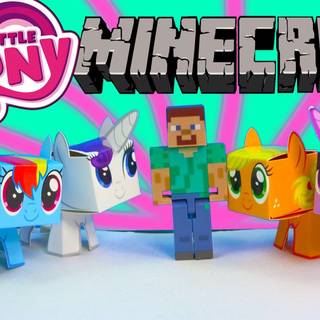 Minecraft mlp iphone wallpaper