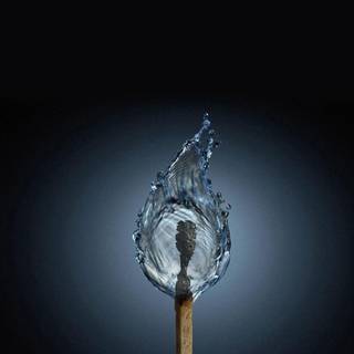Cool fire and water wallpaper
