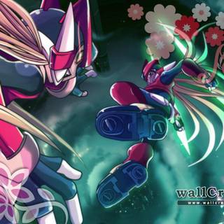 Megaman zero vs omega zero wallpaper