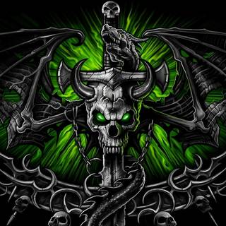 Danger skull wallpaper