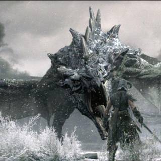 Skyrim wallpaper dragon