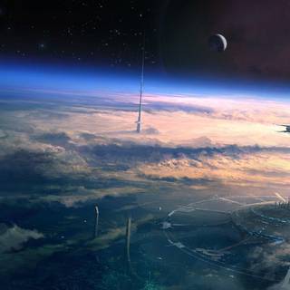 Futuristic space background