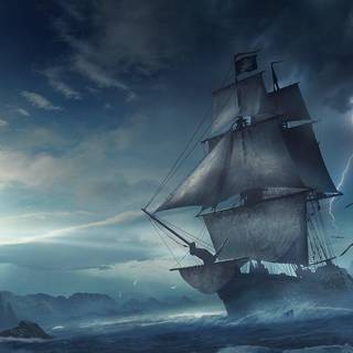 Computer pirate background