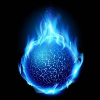 Blue fire background HD