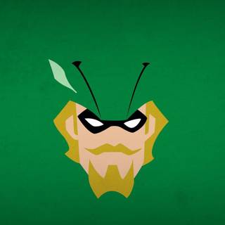 Green arrow logo wallpaper