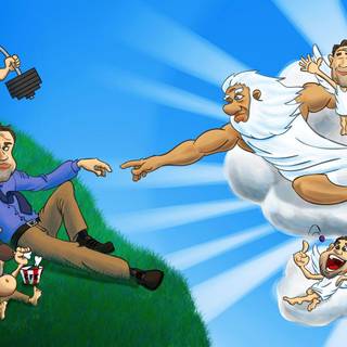 Michelangelo adam wallpaper