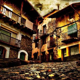 Old street road desktop background