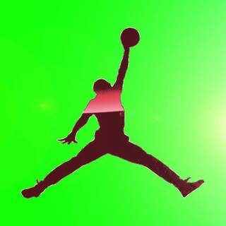 Pink Jordan logo wallpaper