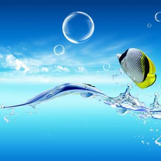 Blue water wallpaper HD