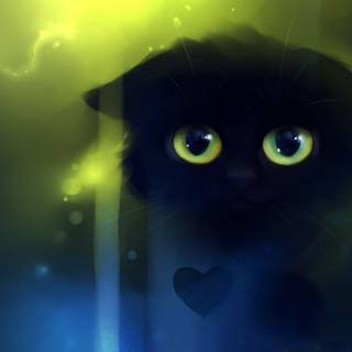 Sad cat wallpaper
