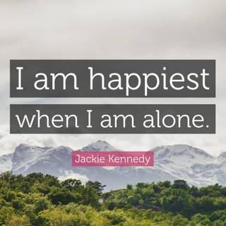 I am alone wallpaper