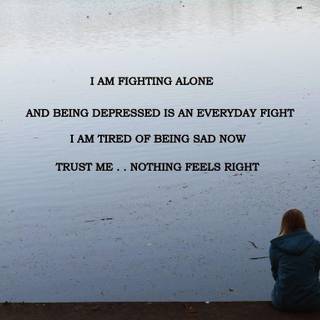 I am alone wallpaper