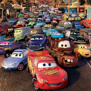 Cartoon cars wallpaper