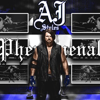 AJ Styles logo wallpaper