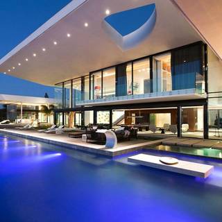 Modern house wallpaper