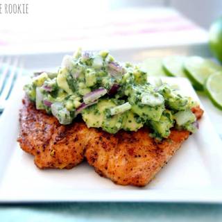 Salmon fillet wallpaper