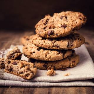 Chocolate chip cookie wallpaper