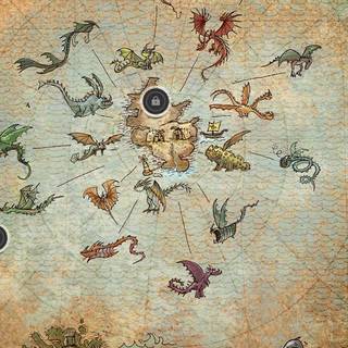 Hiccup's map wallpaper