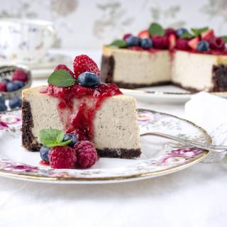 Blueberry cheesecake wallpaper