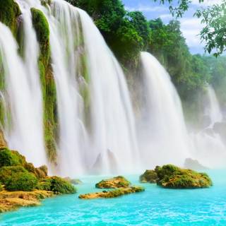 Waterfalls UHD wallpaper