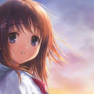 Sad anime girl wallpaper