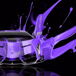 Purple Lamborghini wallpaper