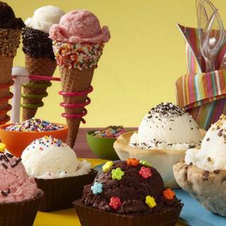 Chocolate ice cream wallpaper