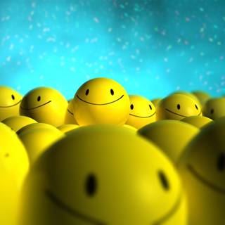 Smile ball wallpaper