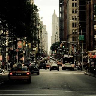 City streets wallpaper