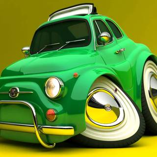 Cartoon car wallpaper