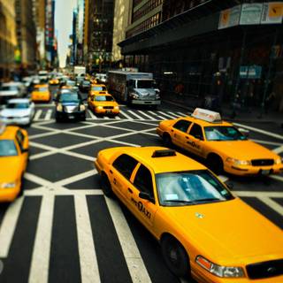 New York cab wallpaper