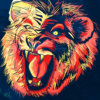 Abstract lion wallpaper