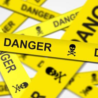 Danger sign wallpaper